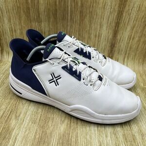 PAYNTR X 005 F Men's Size 11 Golf Shoes White Navy Waterproof Spikeless